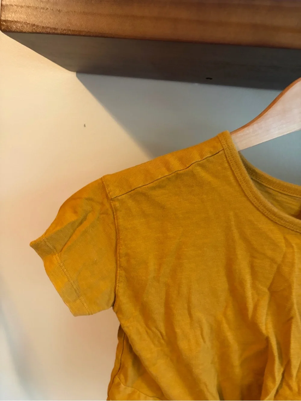 Old Navy Mustard Girls Crop Top Medium-8